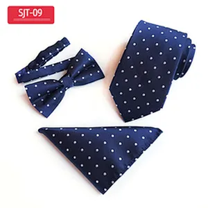 Classic Paisley Men Ties and Hanky Set Casual Neckties with Pocket Square Custom Men Bow Tie Set Handkerchief Set