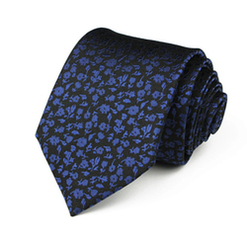 Custom Silk Ties Men Summer Theme Silk Neck Ties Men Classical Business Sublimation Solid Floral Dot Silk Necktie For Men