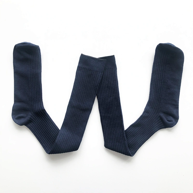 custom high quality men and women Long  tube solid color socks men knee high socks