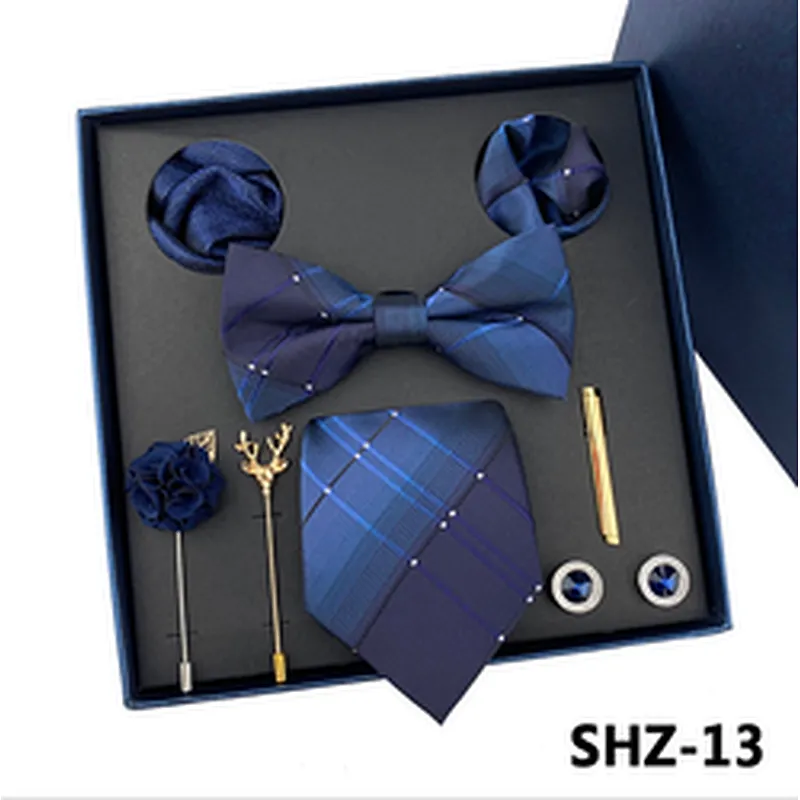 Custom Cufflinks Men Luxury Gold Silver Bouton Manchette Fashion Cuff Links Tie Clips with Gift Box