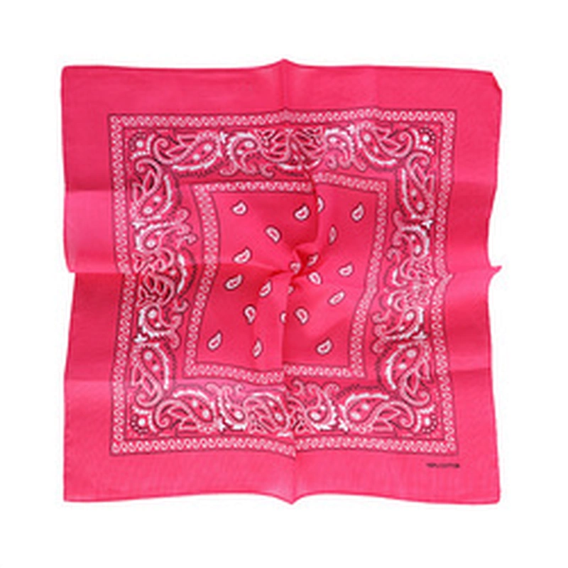 Wholesale Fashion cotton polyester silk square Handkerchief Printing Bandana Cheap Cotton Bandana
