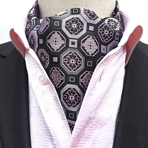 Polyester Jacquard Woven Ties For Men Italian Classic Paisley Cravate Homme Casual Dot Folard Mens Ascot