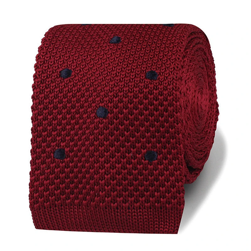 fashion style anchor pattern mens silk knitting skinny tie narrow slim ties for men wedding party