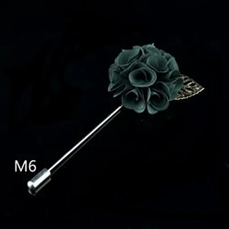 Custom flower boutonniere wedding Fashion womens brooch flower pin Wholesale flower lapel pins mens suit