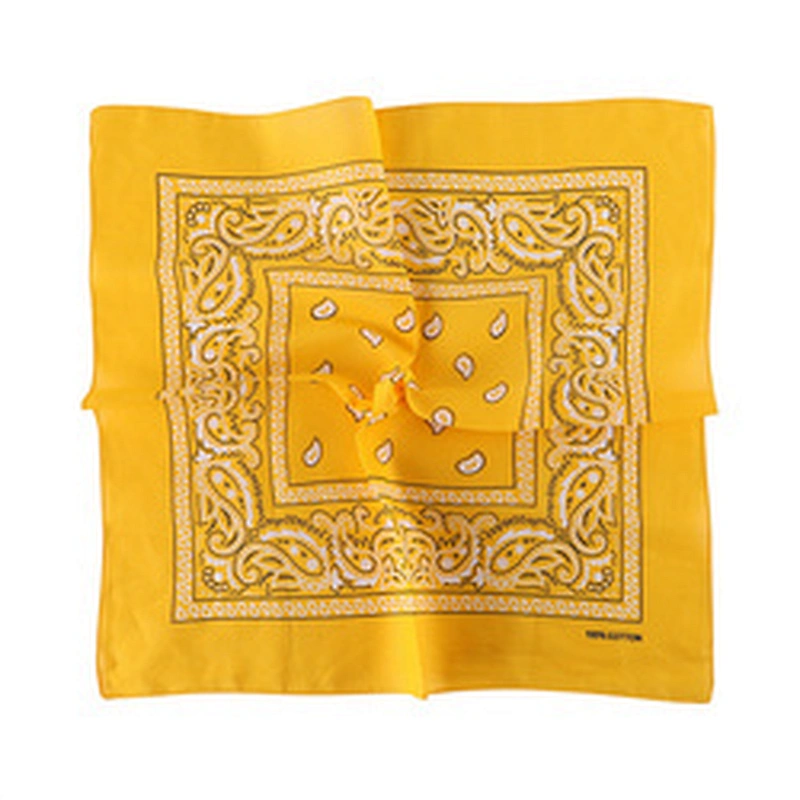 Wholesale Fashion cotton polyester silk square Handkerchief Printing Bandana Cheap Cotton Bandana