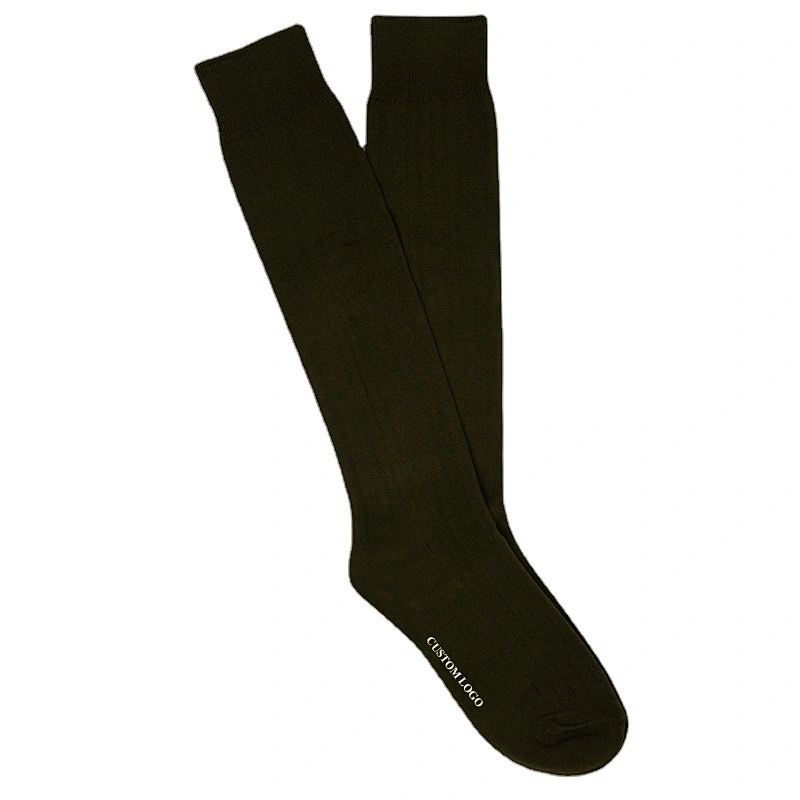 custom high quality men and women Long  tube solid color socks men knee high socks