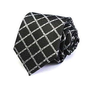 Ties Men Custom Logo Casual Neck Ties School Cravate Homme Polyester Checked Stripe Neck Ties For Men