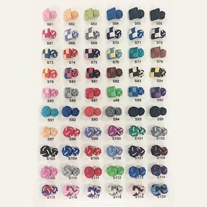 best selling handmade fabric knot cufflinks for shirts