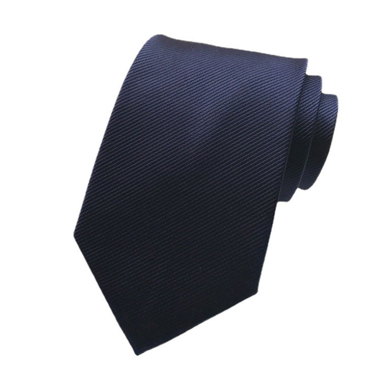 Solid Fine Twill Ties for Men Italian Classic Corbatas De Hombre Polyester Woven Custom Neckties Men