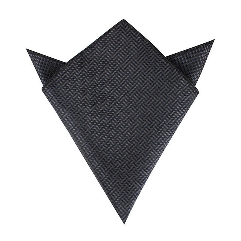 logo woven pocketsquare checks pattern wholesale handkerchief pocket square polyester WPS009