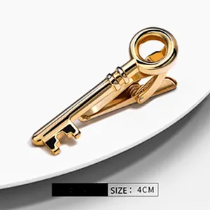 Novel tie bar sword cufflinks and tie clip gift box set gold tie pins for men
