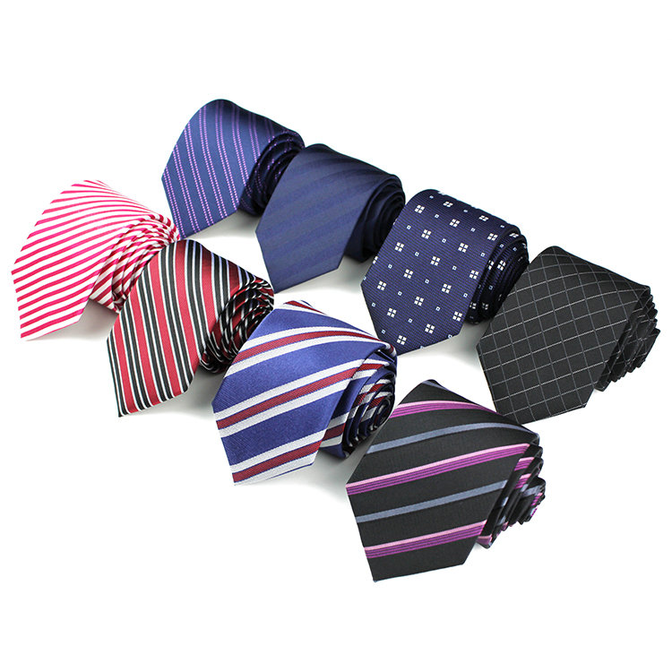 Custom Silk Necktie For Men Luxury Silk Tie Sets Classical Jacquard Checked Striped Tie For School ChIdren