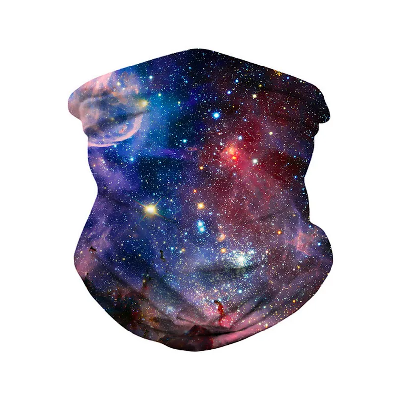 Fashion Multifunctional Seamless Printed Star Outdoor Cycling Protective Bandana Magic Scarf Neck Gaiter