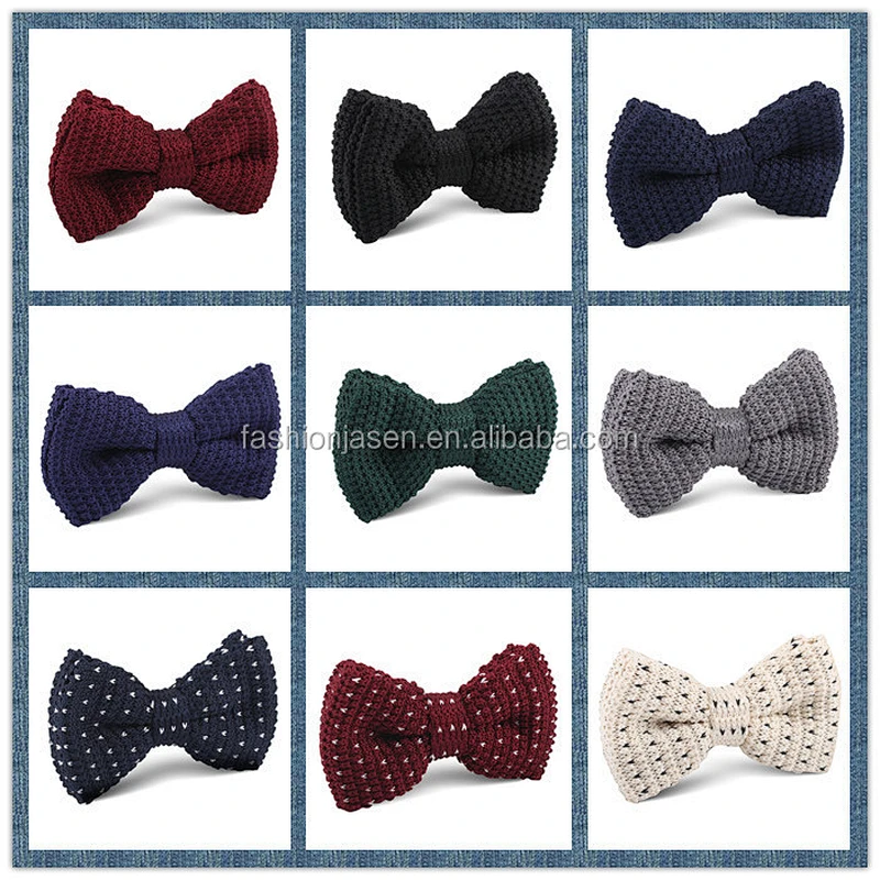 Fashion Silk knitted Bow tie Custom Bow Tie In Good Quality
