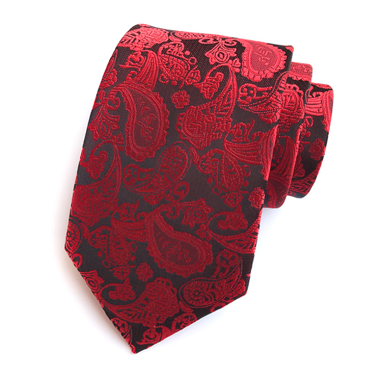 Casual Cravate Pour Homme Polyester Paisley Neck Ties For Men Custom Neckties Men Jacquard Woven