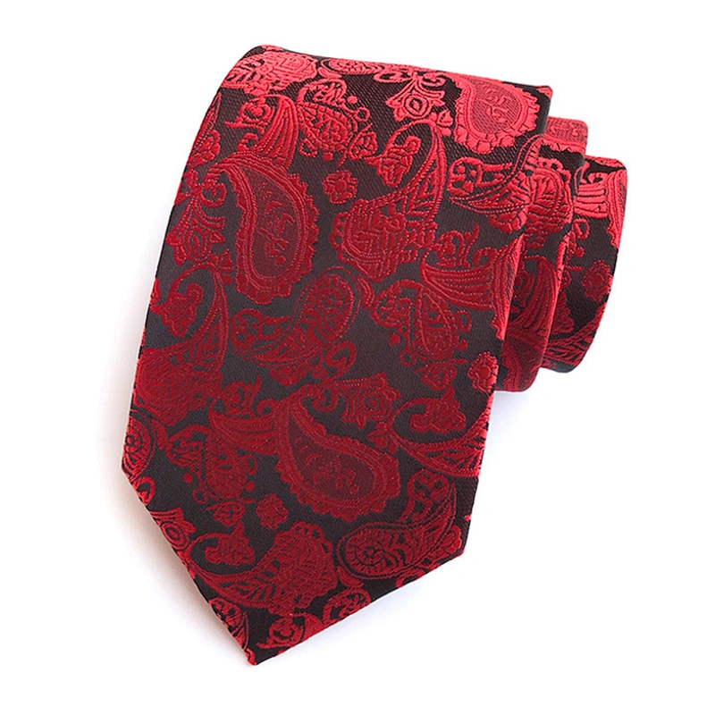 Casual Cravate Pour Homme Polyester Paisley Neck Ties For Men Custom Neckties Men Jacquard Woven