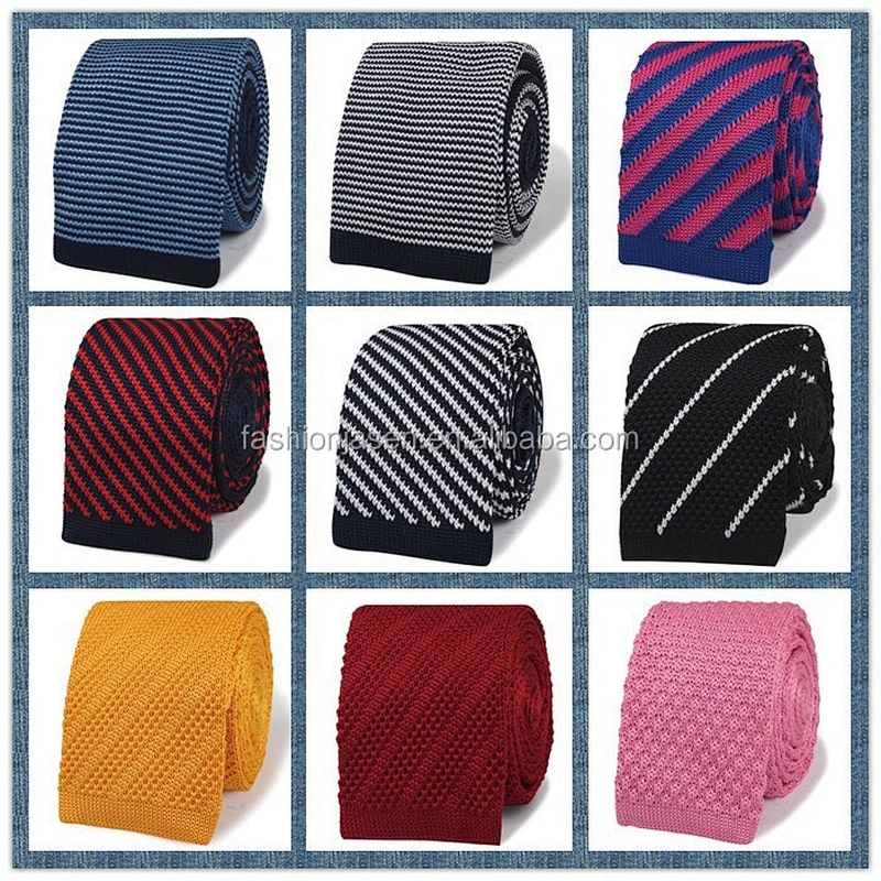 Knitted Necktie High Quality Wholesale Silk Knit Mens Neck Tie 100% Silk Business Client Choose
