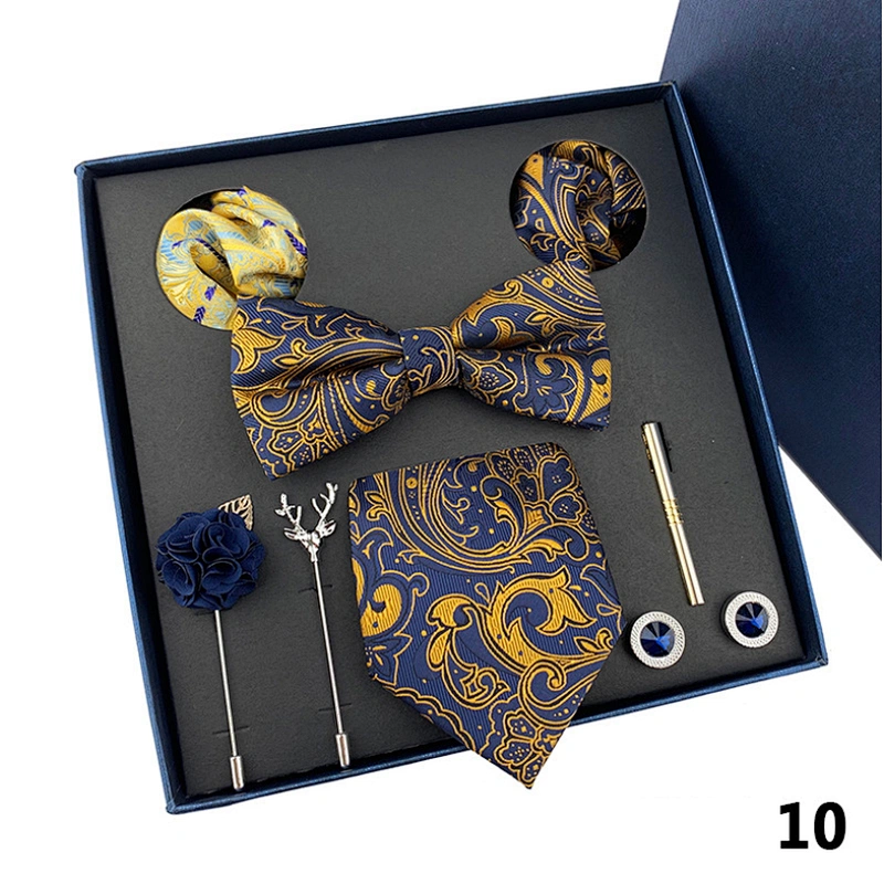 Custom Silk Tie Normal Corbata Hombre Jacquard Cravate En Soie Mens Ties Silk Box Set