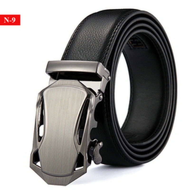 Wholesale Luxury Business Ratchet Automatic Genuine Leather Men's Fashion Belt