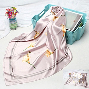 Supplier Tudung Bawal Printed Stylish Scarf For Women Silk Custom Under Hijab Headscarf