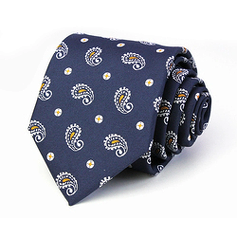 Custom Tie Luxury Mens Neck Tie Set Corbatas Por Mayoreo Paisley Polyester Ties For Men Italian