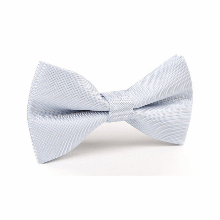cheap price boys decoration self-tie bow tie silver