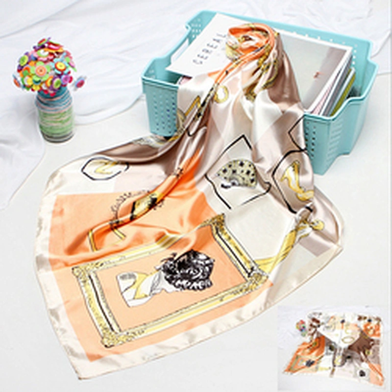 Supplier Tudung Bawal Printed Stylish Scarf For Women Silk Custom Under Hijab Headscarf