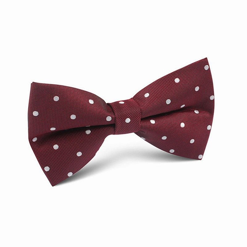 popular polyester universal navy blue dots bowties