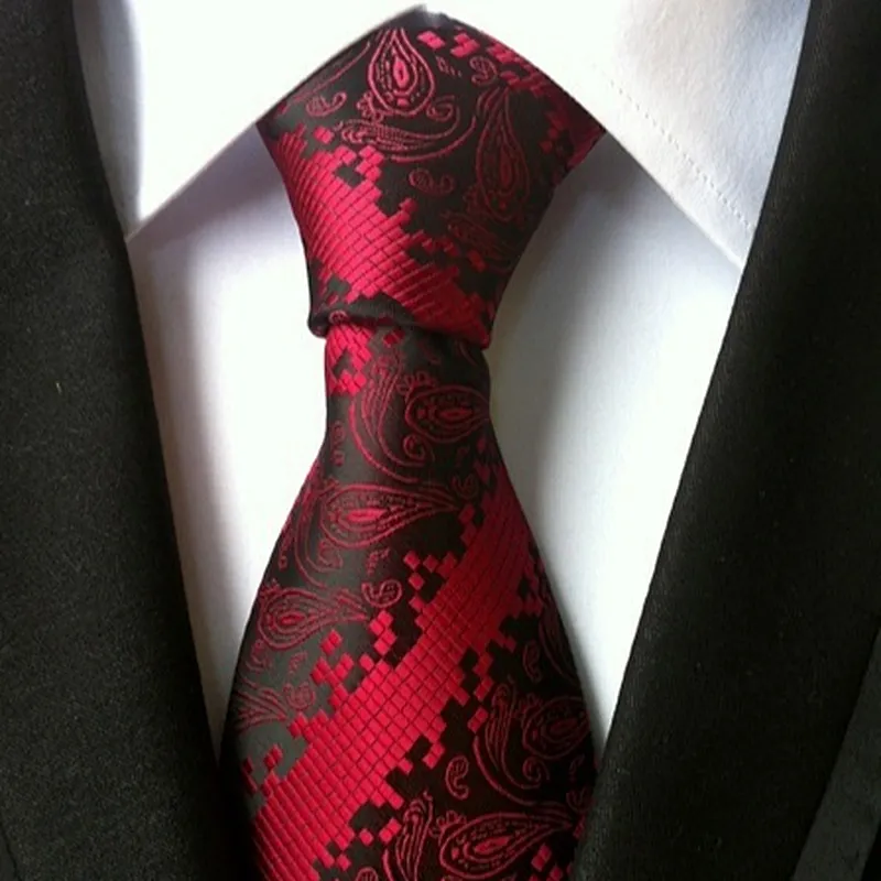Wholesale Gravata Masculina Luxury Jacquard Silk Ties For Men Casual Necktie Stripe Cravates Homme