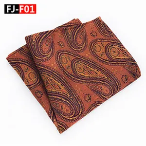 Luxury Men Muslin Handkerchief Cotton Paisley Hanky Cotton Handkerchief Custom Silk Pocket Squares for Men