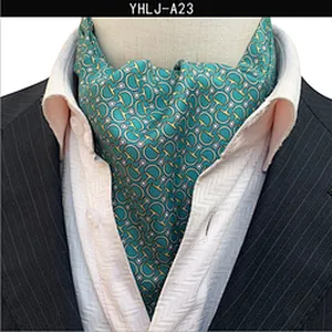 Classic Floral Folard Mens Ascot Casual Paisley Cravate Homme Jacquard Woven Ties For Men Italian