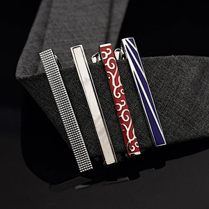 plating color small tie pins for men tie tacks blank pins with clutch back personalized cufflinks and tie clip set