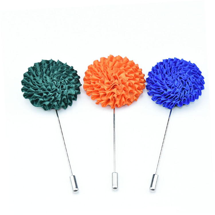 Designer flower brooch lapel pin Luxury groomsman corsage flower Custom lapel pins for suit men