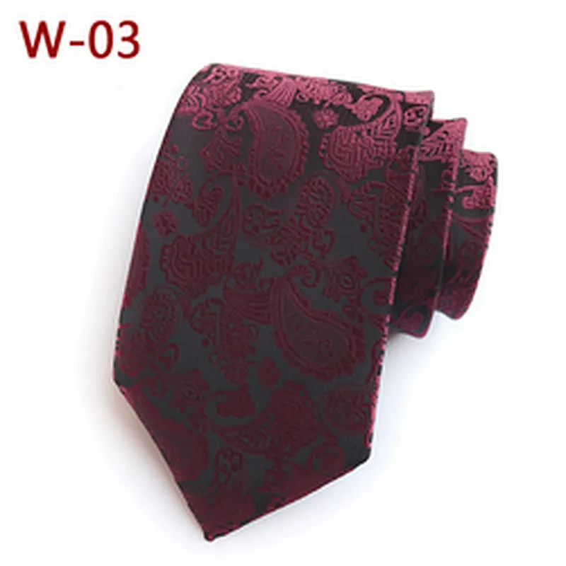 Custom Neckties Men Jacquard Woven Casual Cravate Pour Homme Polyester Paisley Neck Ties For Men