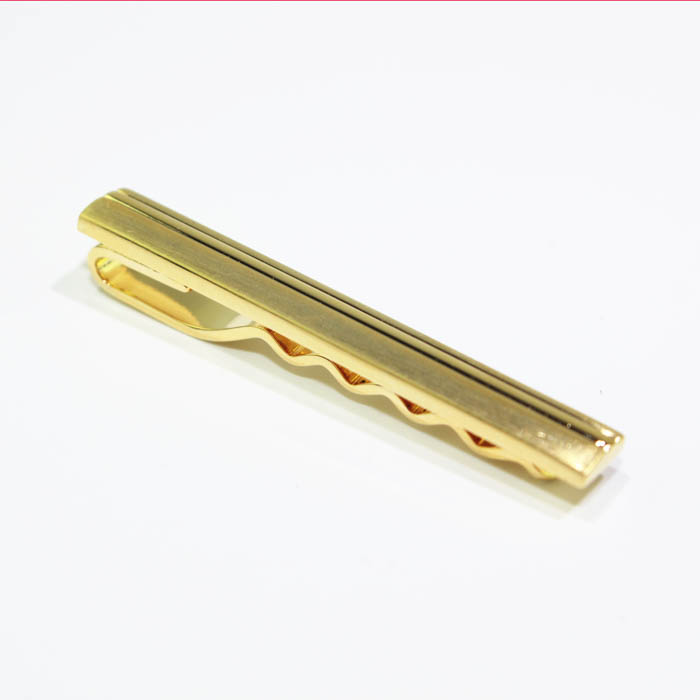 Factory Wholesale Custom Necktie Clip Tie Clip Mens Fashion Tie Pin Cuff Links or Tie Clips Gold