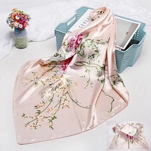 Supplier Tudung Bawal Printed Stylish Scarf For Women Silk Custom Under Hijab Headscarf