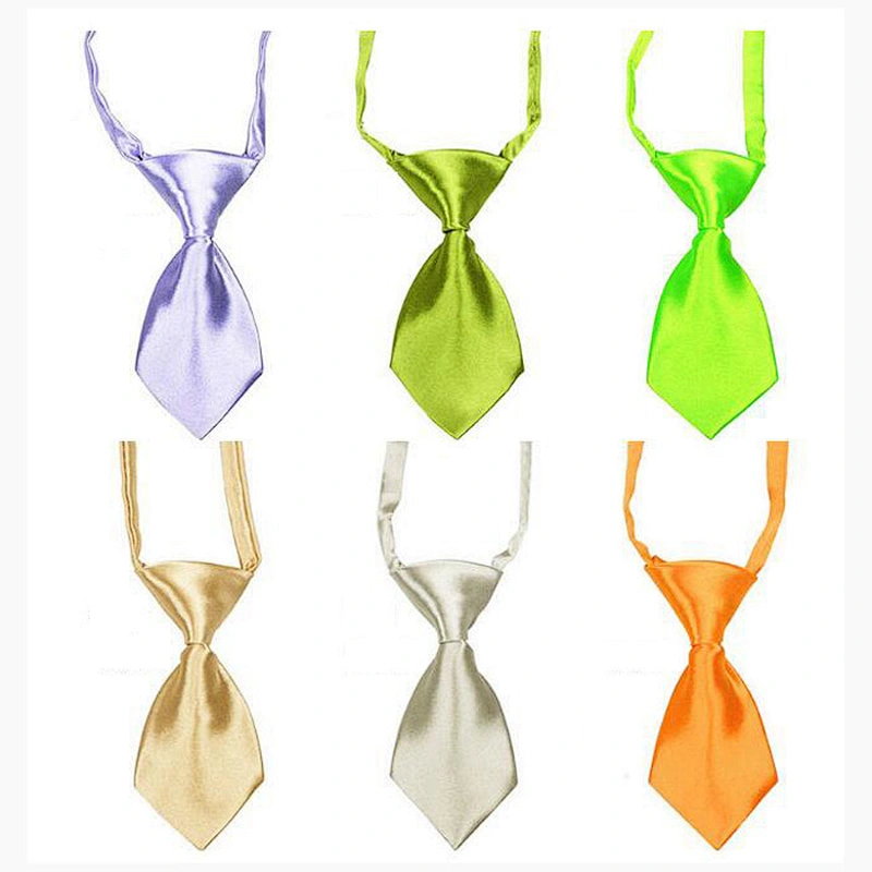 Cheap Wholesale Plain Polyester Pet Bow Tie Dog Necktie