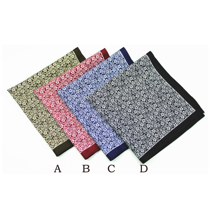 Wholesale High Quality Custom Handkerchief Men 100% Silk Custom Logo Accept Custom Printed Adults