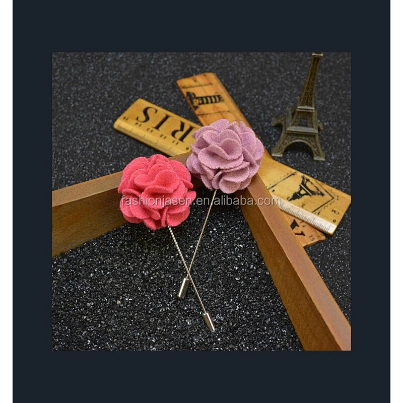 oem flower lapel pin,custom lapel flower pin,suit pin JSLP040