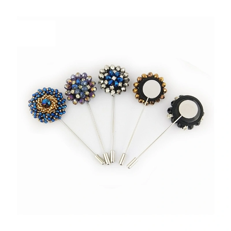Groomsman Corsage Flower Fashionable Broches Pins Brooches Women Custom Lapel Pins For Suit Men