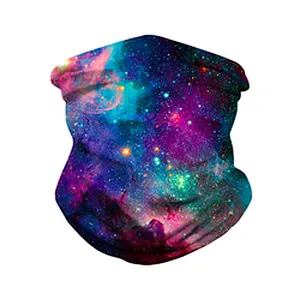 Fashion Multifunctional Seamless Printed Star Outdoor Cycling Protective Bandana Magic Scarf Neck Gaiter