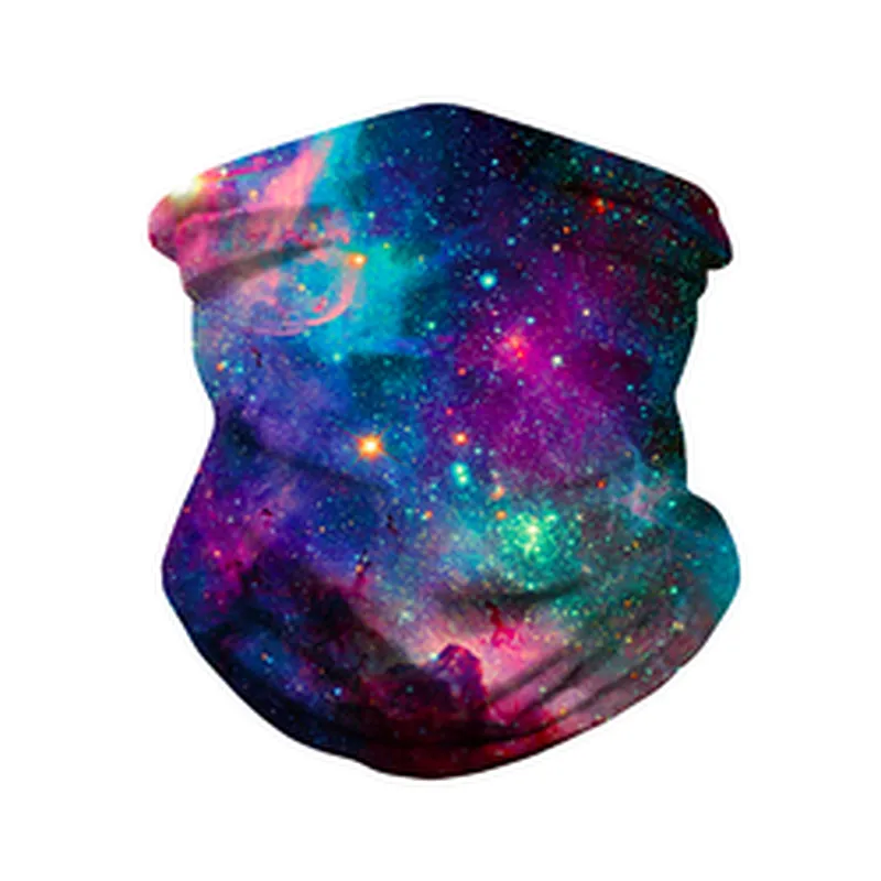 Fashion Multifunctional Seamless Printed Star Outdoor Cycling Protective Bandana Magic Scarf Neck Gaiter
