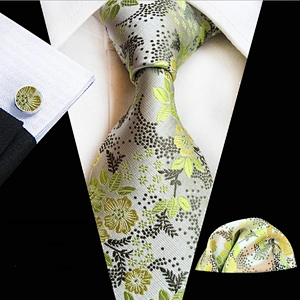 Fashion Ties For Men Italian Wholesale Men Ties And Hanky Cufflinks Set Luxury Neckties With Pocket Squares