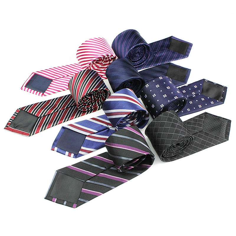 Custom Silk Necktie For Men Luxury Silk Tie Sets Classical Jacquard Checked Striped Tie For School ChIdren