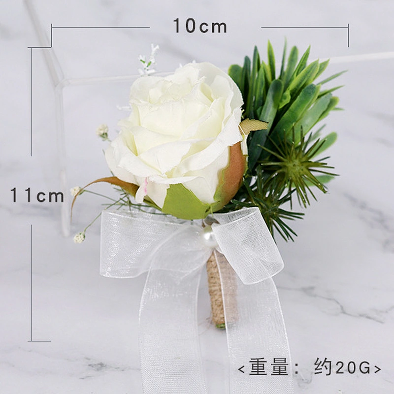 Designer Brooches Pins Women Customize Flower Wrist Corsage Fashionable Groom Boutonniere Flower Wedding
