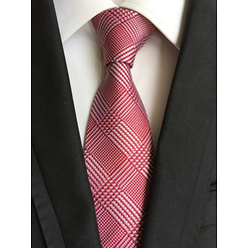 Wholesale Gravata Masculina Luxury Jacquard Silk Ties For Men Casual Necktie Stripe Cravates Homme