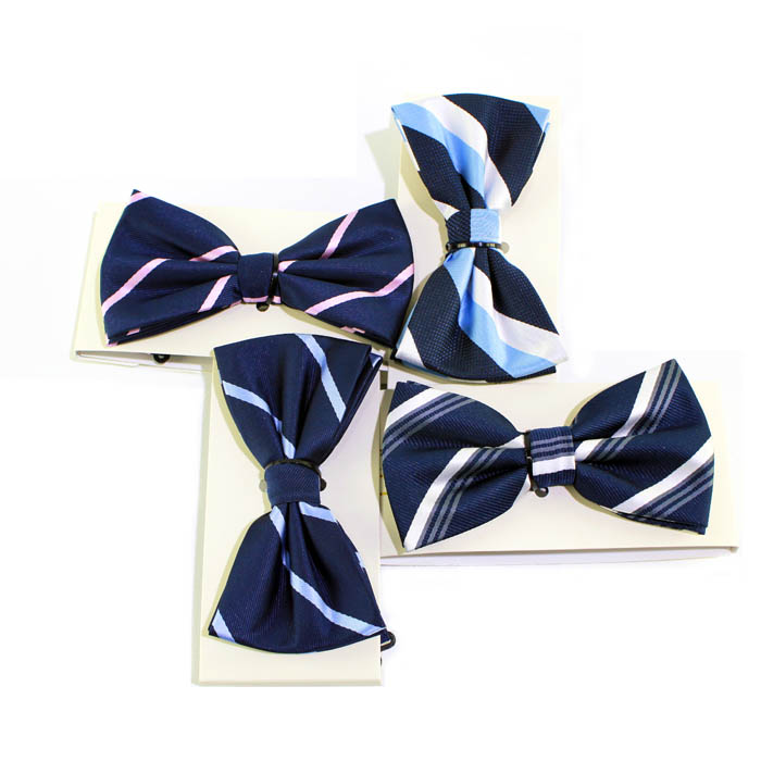 Wholesale Striped Color Boys Bow Ties