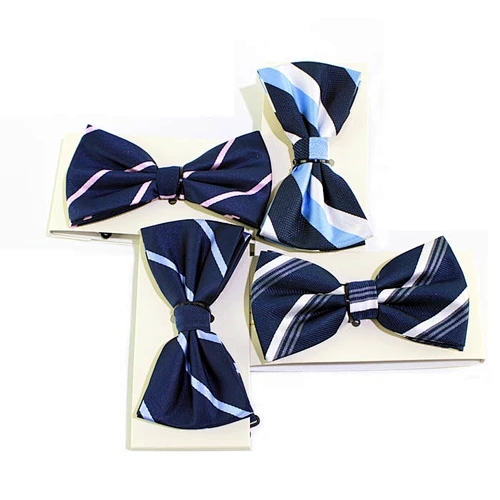 Wholesale Striped Color Boys Bow Ties