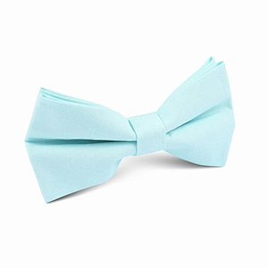 Hand Made Mint Color Beautiful Bow Ties Wholesale Custom Designs Silk Colorful Checked Printed