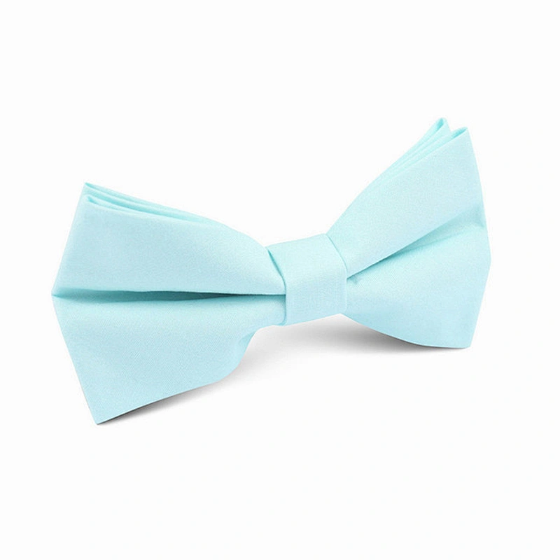 Hand Made Mint Color Beautiful Bow Ties Wholesale Custom Designs Silk Colorful Checked Printed